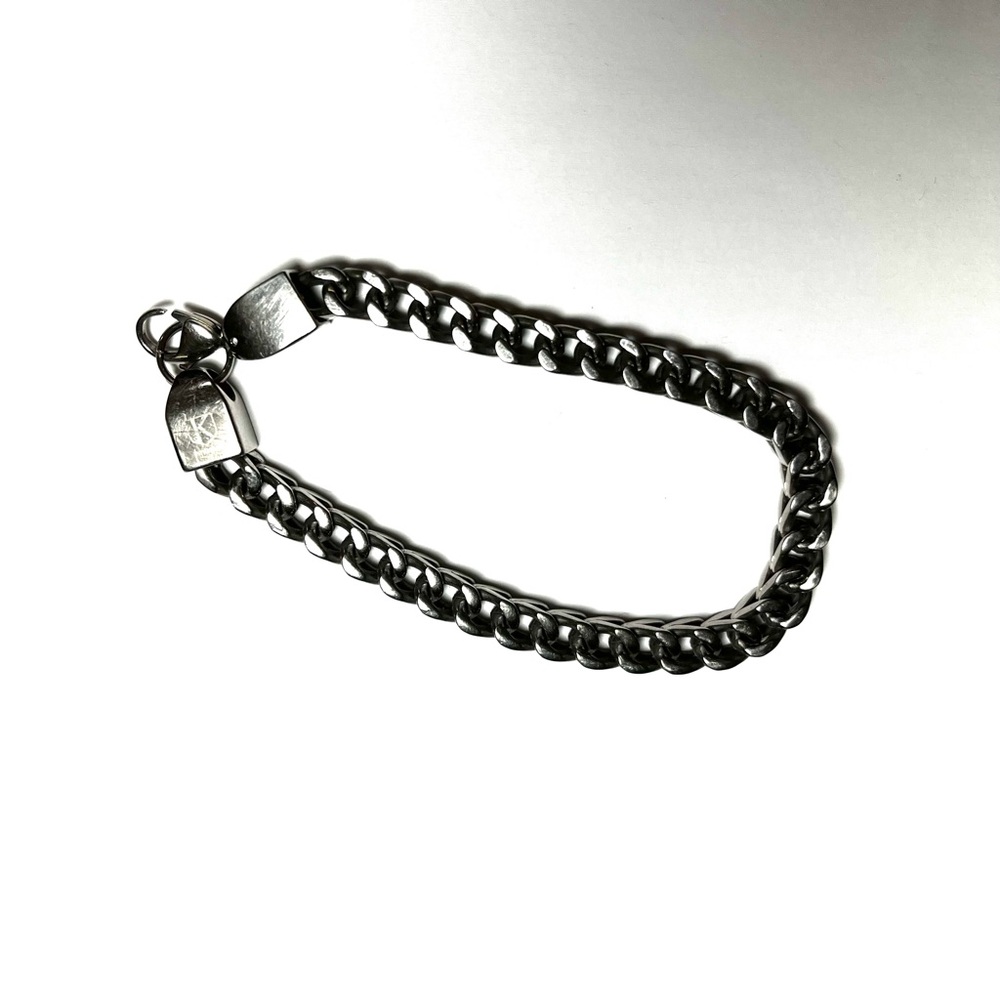 K Titanium Men’s titanium steal Chain Bracelet